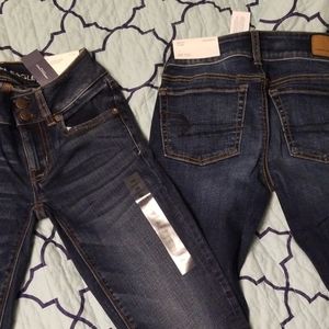 2 pairs of America Eagle Jeans